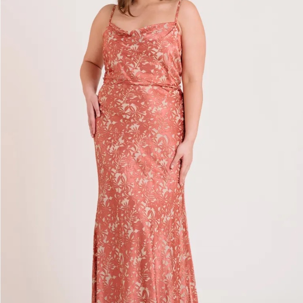 Jenny Yoo Dahlia Palermo Satin Dress - Size 14